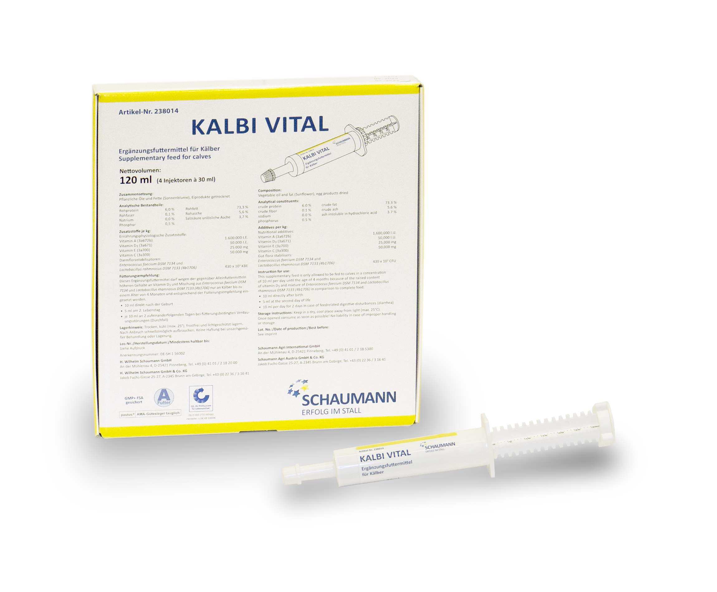 Boîte de produit Kalbi Vital Boîte de produit Kalbi Vital